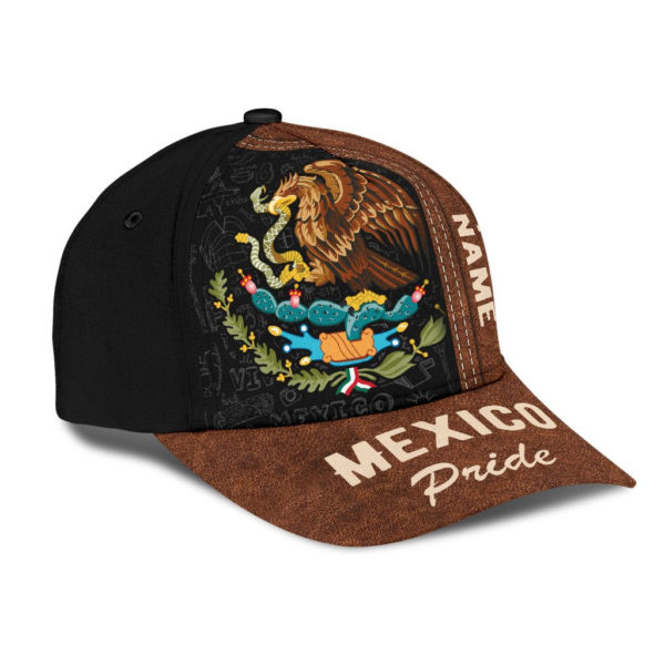 Mexican Pride Personalized Name All Over Printed 3D Cap Product Photo
