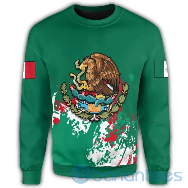 Mexico Coat Of Arms Spaint Style All Over Printed 3D Sweatshirt Product Photo