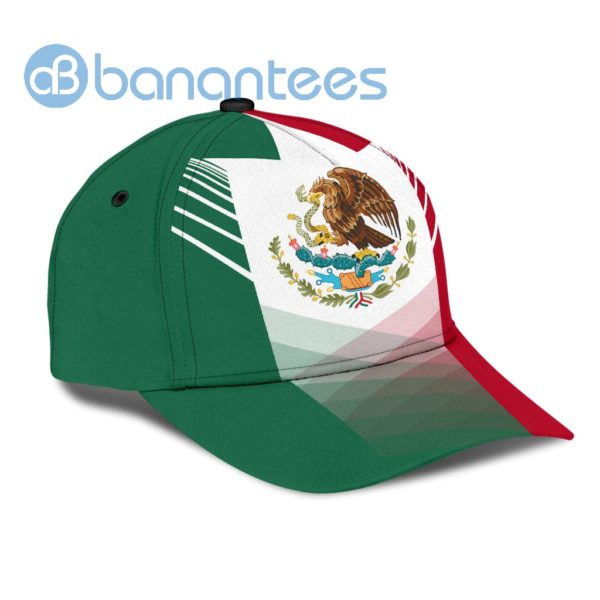 Mexico Red And Green All Over Printed 3D Cap Printed Product Photo