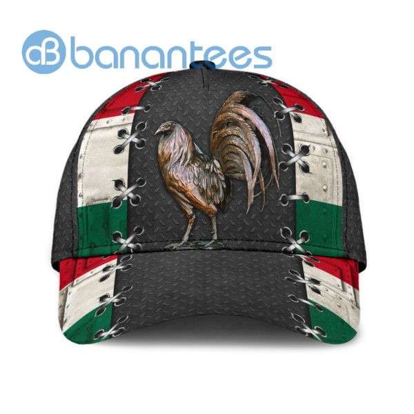Mexico Rooster Black All Over Printed 3D Cap Product Photo
