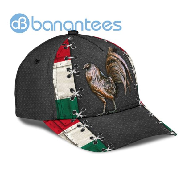 Mexico Rooster Black All Over Printed 3D Cap Product Photo