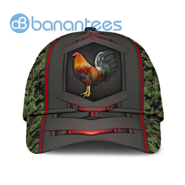 Mexico Rooster Camo Background All Over Printed 3D Cap Product Photo