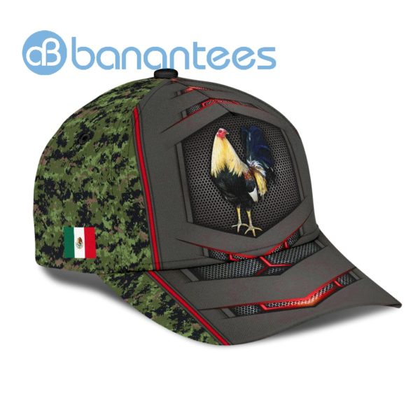 Mexico Rooster Great Design All Over Printed 3D Cap Product Photo
