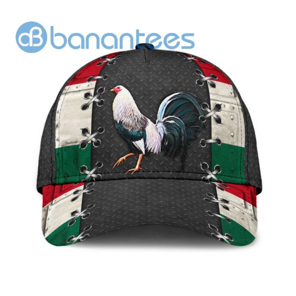 Mexico White Rooster All Over Printed 3D Cap Product Photo