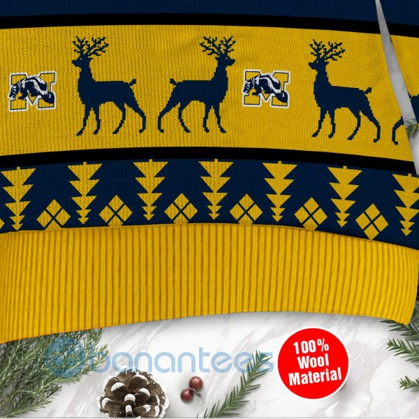 Michigan Wolverines Custom Name Personalized Ugly Christmas 3D Sweater Product Photo