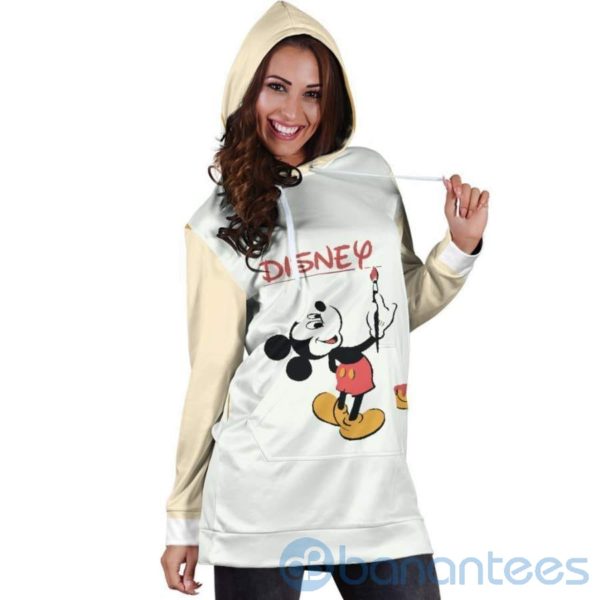 Mickey Cartoon Lover Hoodie Dress For Women Product Photo