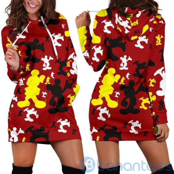 Mickey Color Hoodie Dress For Women Product Photo