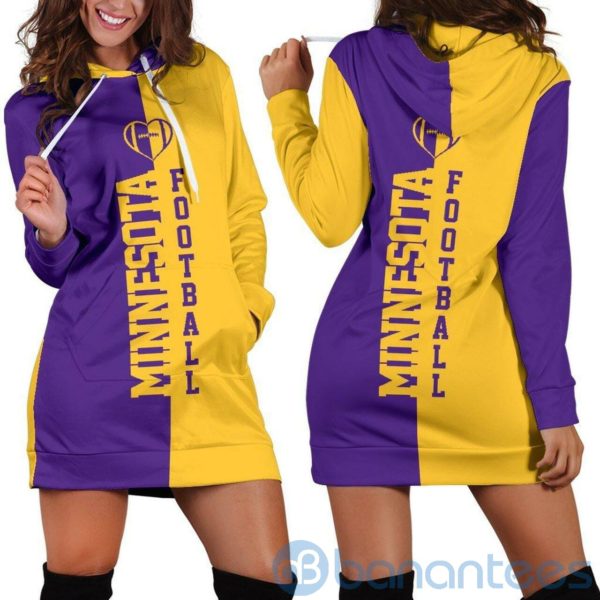 Minnesota Football Hoodie Dress For Women Product Photo
