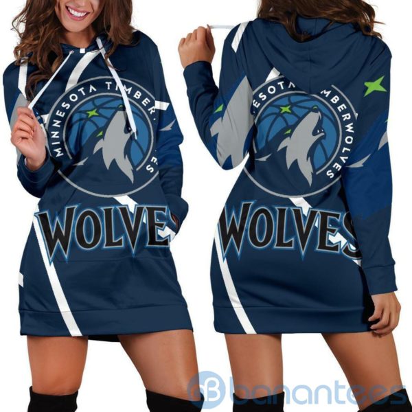 Minnesota Timberwolves Hoodie Dress For Women Product Photo