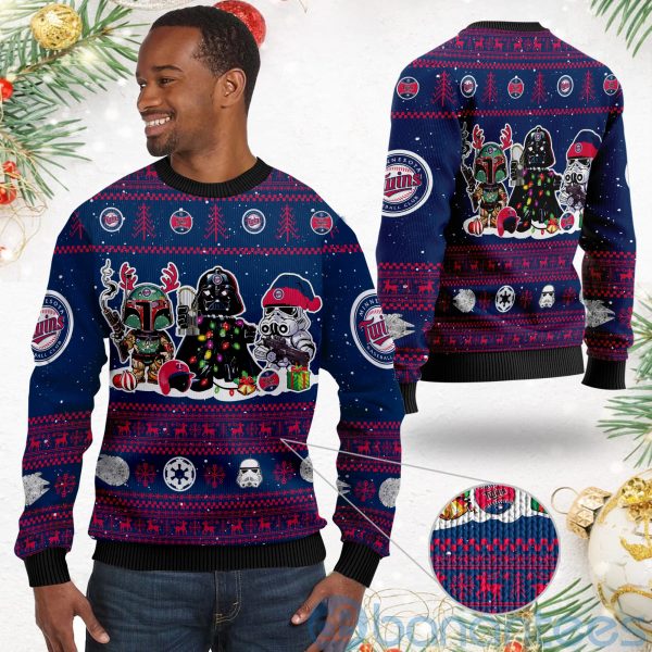 Minnesota Twins Star Wars Ugly Christmas 3D Sweater Product Photo