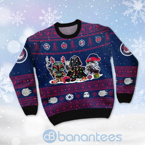Minnesota Twins Star Wars Ugly Christmas 3D Sweater Product Photo