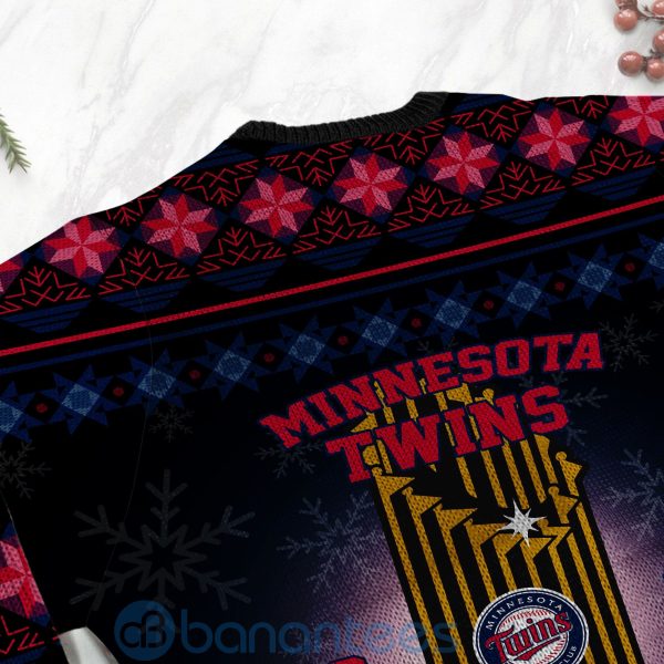 Minnesota Twins World Series Champions Ugly Christmas 3D Sweater Product Photo