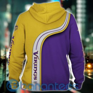 Minnesota Vikings Zip Up All Over Printed 3D Hoodie, Zip Hoodie Product Photo