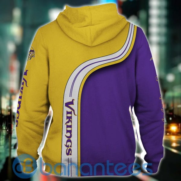 Minnesota Vikings Zip Up All Over Printed 3D Hoodie, Zip Hoodie Product Photo