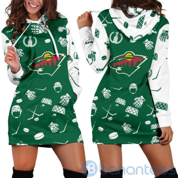 Minnesota Wild Hoodie Dress For Women Product Photo