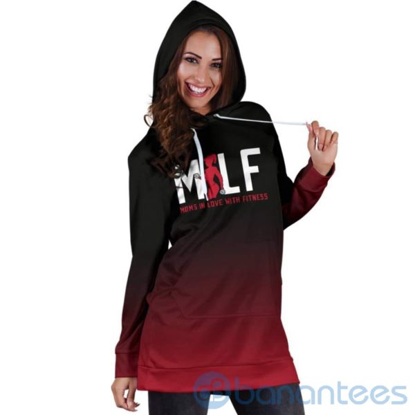 Mom In Love With Fitnes Hoodie Dress For Women Product Photo