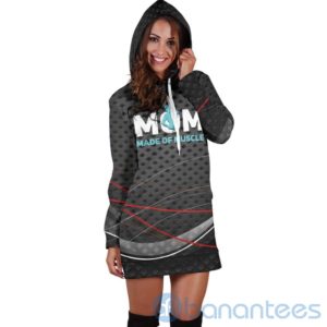 Mom Made Of Muscle Hoodie Dress For Women Product Photo