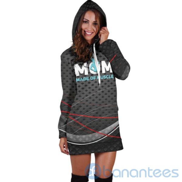 Mom Made Of Muscle Hoodie Dress For Women Product Photo