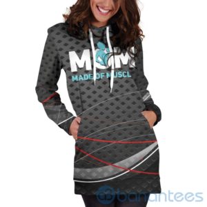 Mom Made Of Muscle Hoodie Dress For Women Product Photo
