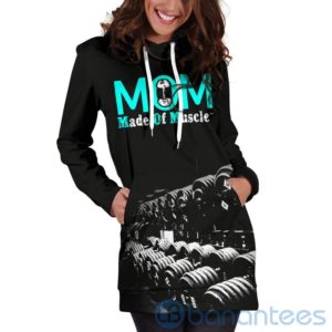 MOM Made of Muscles Hoodie Dress For Women Product Photo