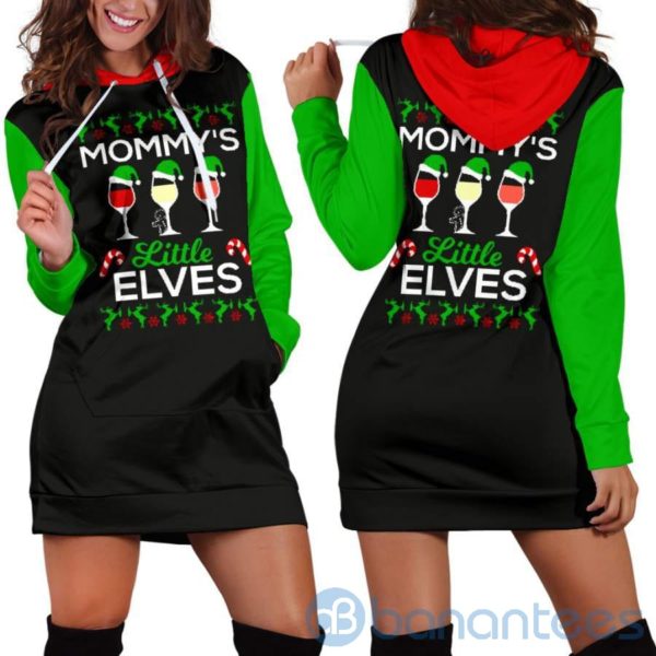 Mommy's Little Elves Hoodie Dress For Women Product Photo