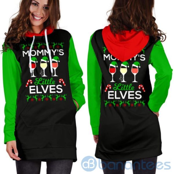 Mommy's Little Elves Hoodie Dress For Women Product Photo