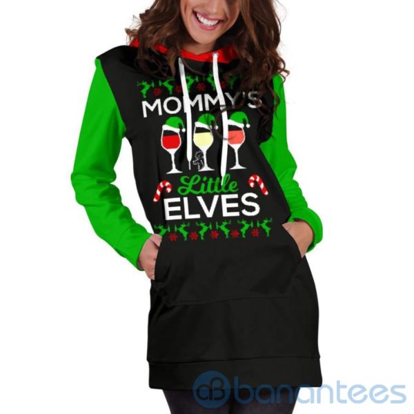 Mommy's Little Elves Hoodie Dress For Women Product Photo