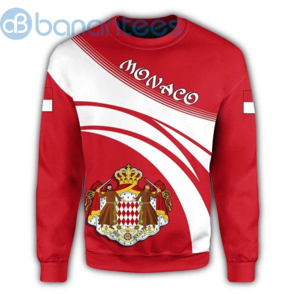 Monaco Coat Of Arms Cricket Style All Over Printed 3D Sweatshirt Product Photo