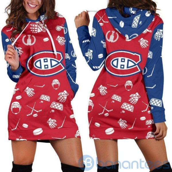 Montreal Canadien Hoodie Dress For Women Product Photo