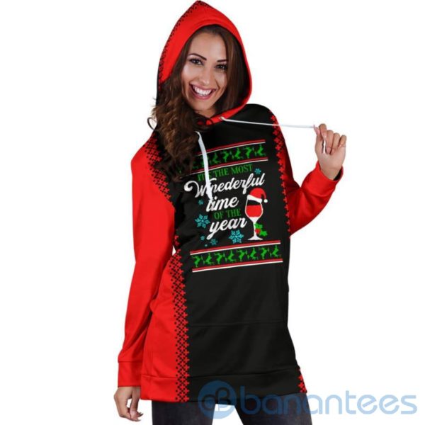 Most Winederful Time of Year Hoodie Dress For Women Product Photo