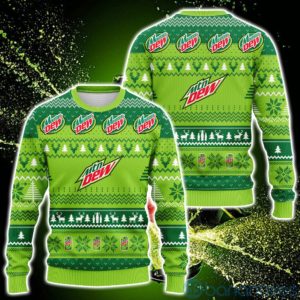 Mtn Dew Ugly Christmas All Over Printed 3D Shirt Product Photo
