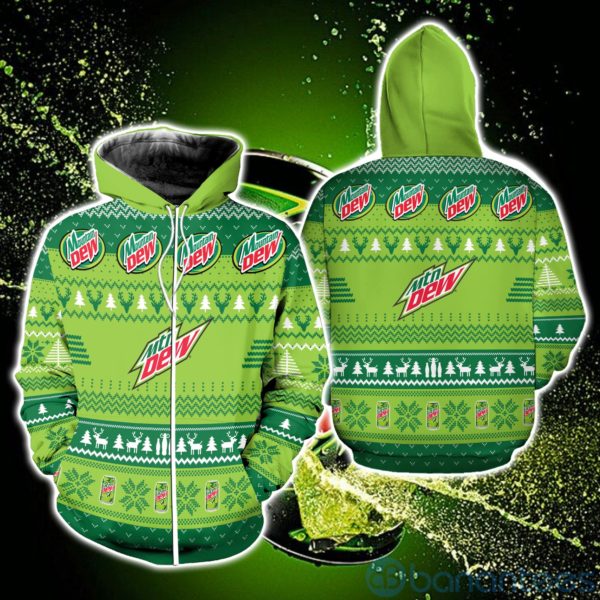 Mtn Dew Ugly Christmas All Over Printed 3D Shirt Product Photo