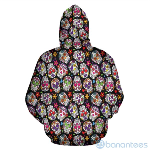 Multi Colored Skull All Over Printed 3D Hoodie Product Photo