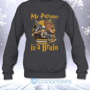 My Patronus Is A Boston Bruin Bear Funny Hockey Fans Sweatshirt Product Photo