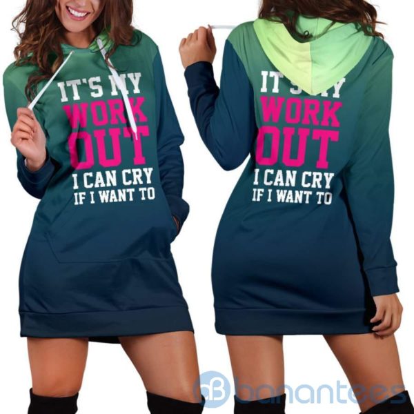 My Work Out Hoodie Dress For Women Product Photo