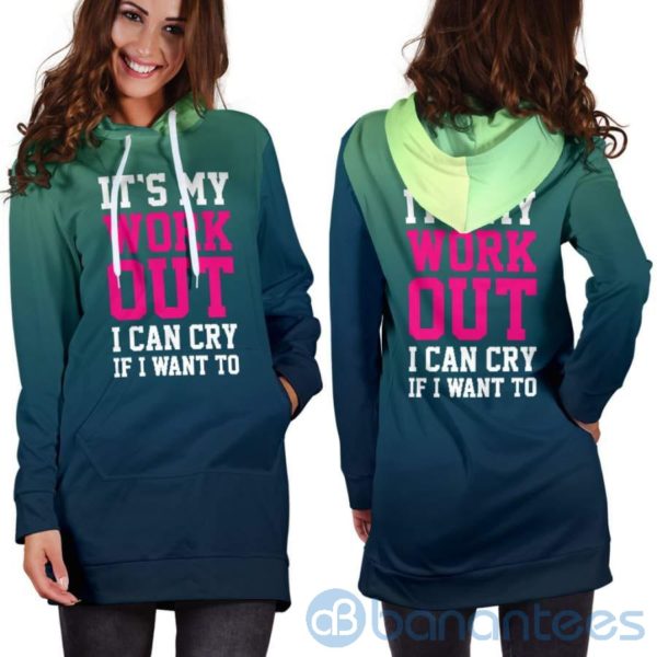 My Work Out Hoodie Dress For Women Product Photo