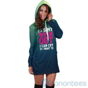 My Work Out Hoodie Dress For Women Product Photo