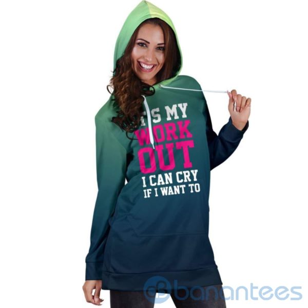 My Work Out Hoodie Dress For Women Product Photo