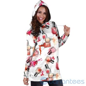 Nail Polish Splatter Hoodie Dress For Women Product Photo