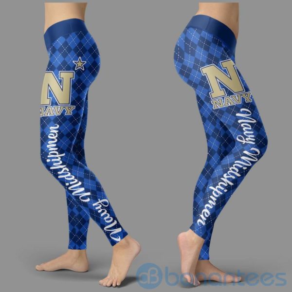 Navy Midshipmen Leggings For Women Product Photo