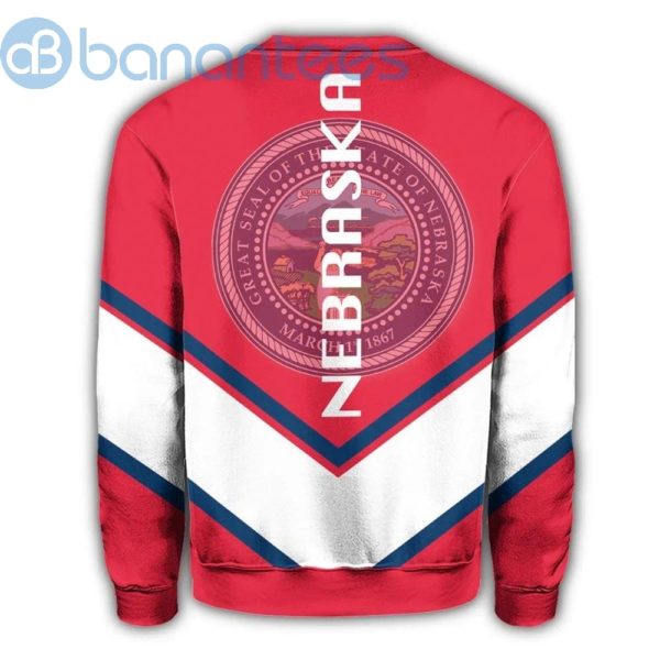 Nebraska Coat Of Arms Lucian Style Red All Over Printed 3D Sweatshirt Product Photo