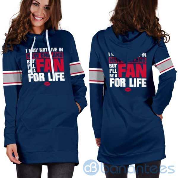New England Fan For Life Hoodie Dress For Women Product Photo