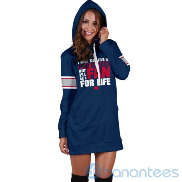 New England Fan For Life Hoodie Dress For Women Product Photo