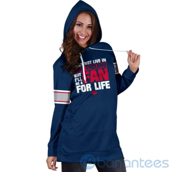 New England Fan For Life Hoodie Dress For Women Product Photo