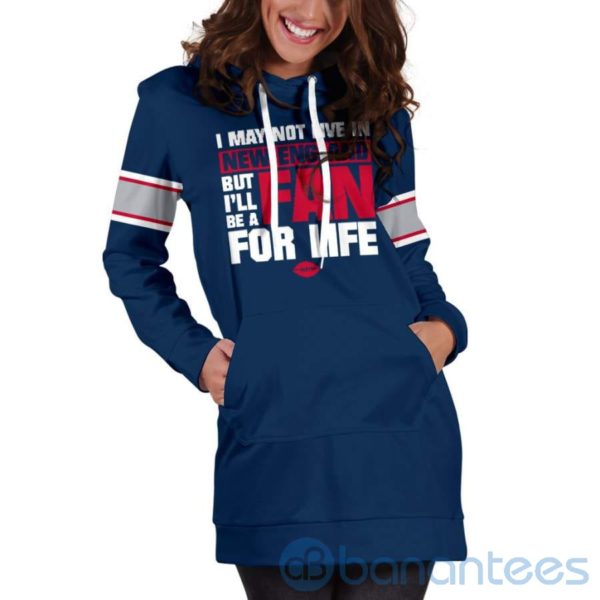 New England Fan For Life Hoodie Dress For Women Product Photo