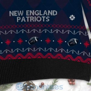 New England Patriots American Football Black Ugly Christmas 3D Sweater Product Photo