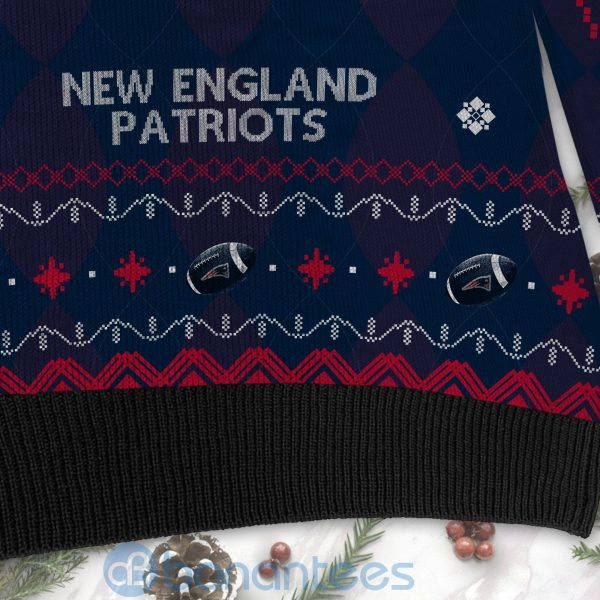 New England Patriots American Football Black Ugly Christmas 3D Sweater Product Photo