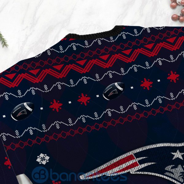 New England Patriots American Football Black Ugly Christmas 3D Sweater Product Photo