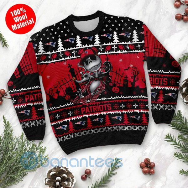 Baltimore Ravens Christmas Skull Halloween Ugly Christmas Sweater -  Banantees