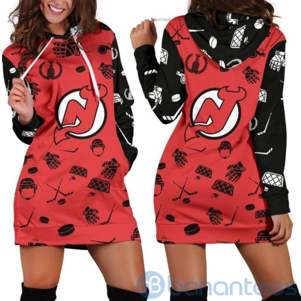 New Jersey Devils Hoodie Dress For Women Product Photo